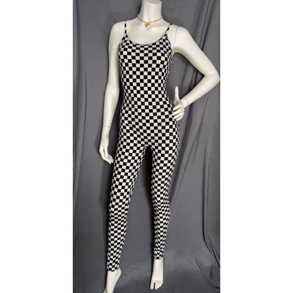 Fashion Nova checkered bodysuit
